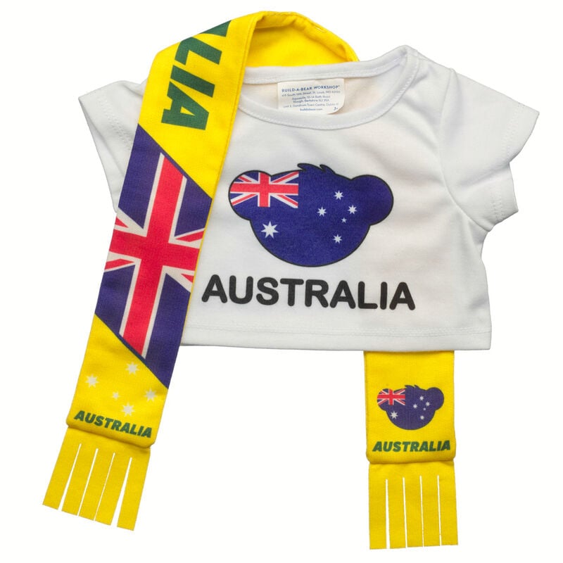 Australia Scarf and T-Shirt Set by Build-A-Bear