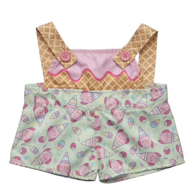 Sanrio Hello Kitty and Friends Strawberry Ice Cream Pochacco Overalls by Build-A-Bear