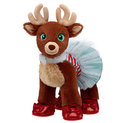 Santa's Reindeer Plush with Dress & Flats