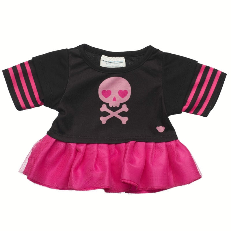 Black and Pink Skull Dress by Build-A-Bear