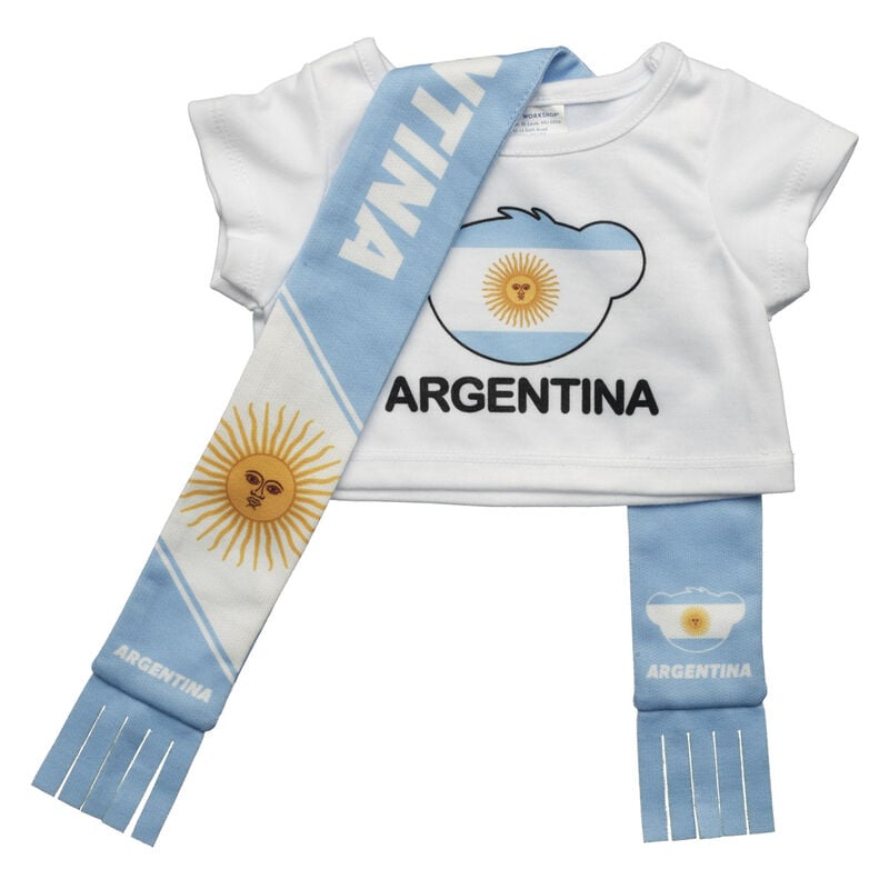 Argentina Scarf and T-Shirt Set by Build-A-Bear