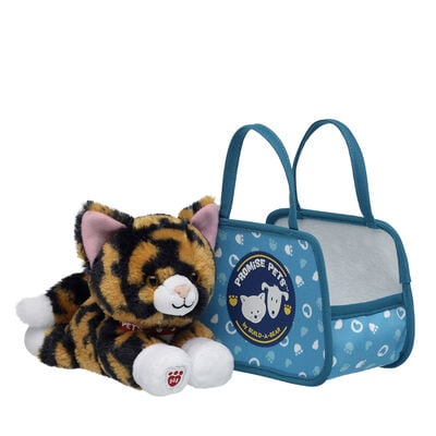 Build-A-Bear Mini Beans&reg; Promise Pets&trade; Calico Stuffed Animal with Pet Carrier