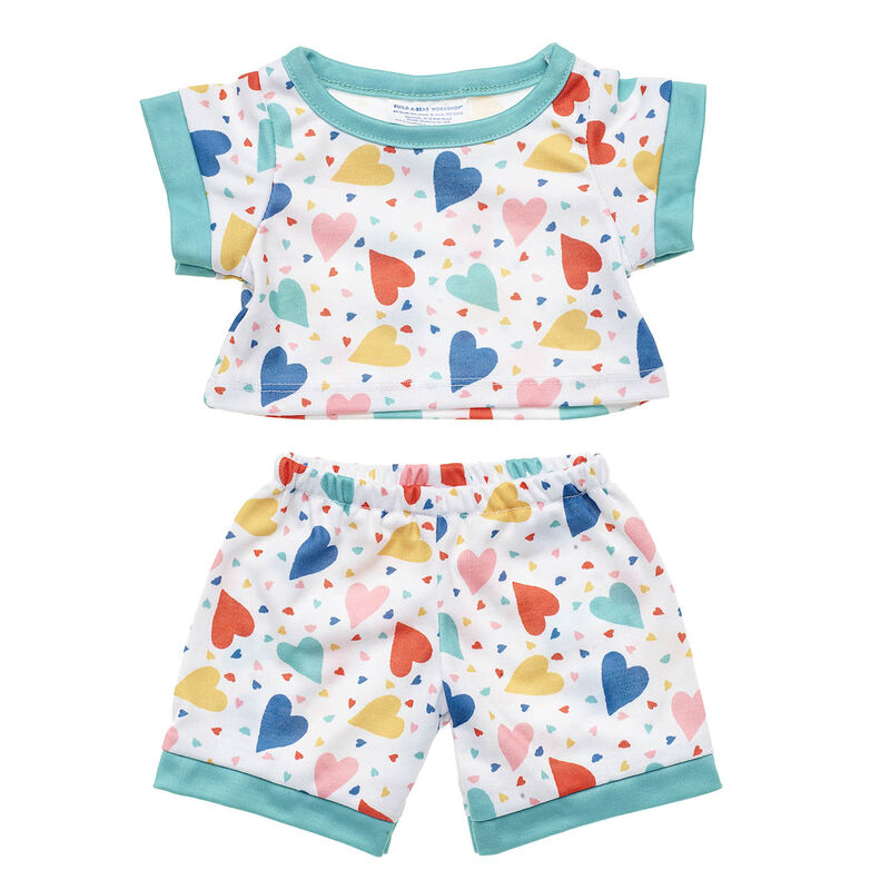 Online Exclusive Colorful Hearts PJ Set