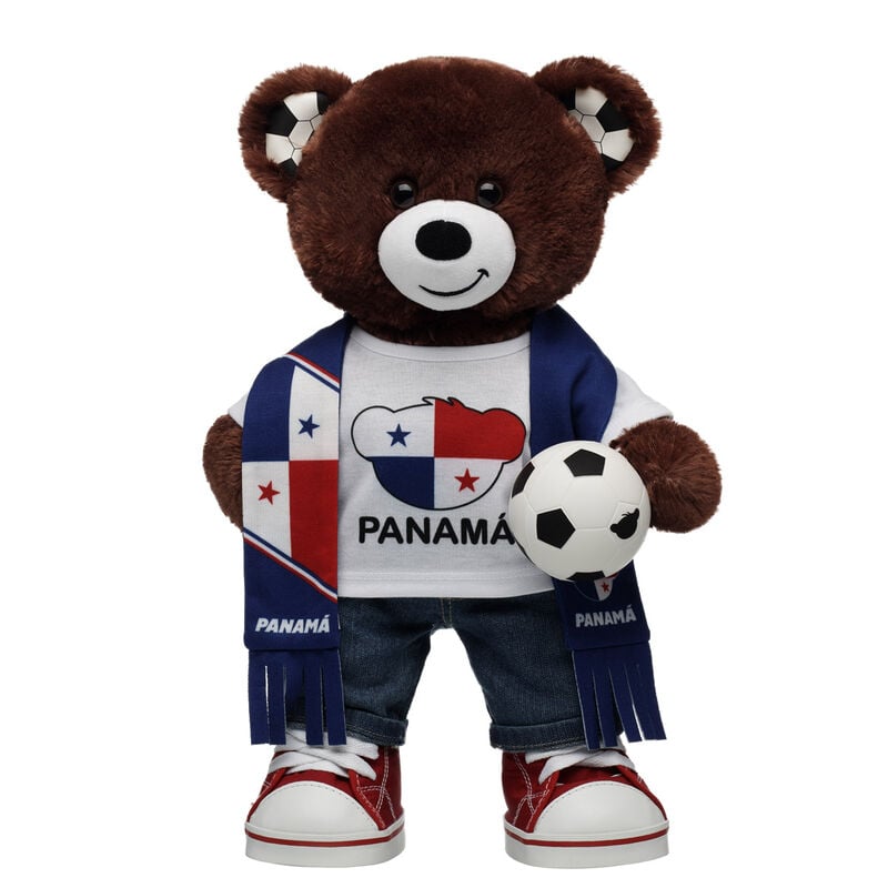Let's Goal Bear Panama Gift Set plush by Build-A-Bear