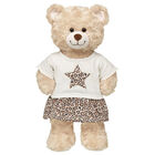 Leopard Print Star Skirt Set
