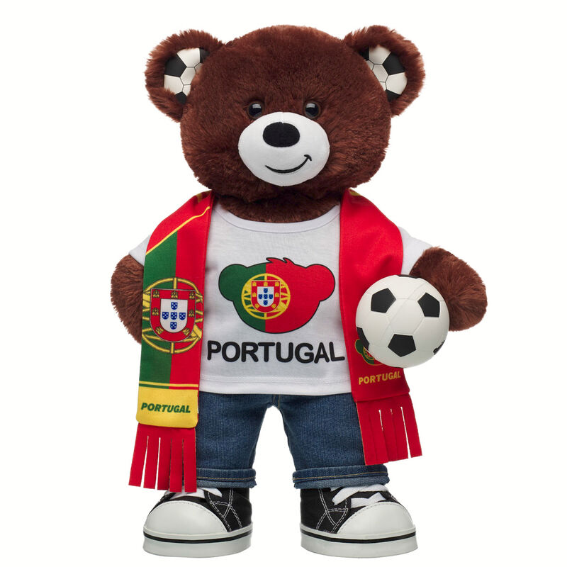 Let's Goal Bear Portugal Gift Set plush by Build-A-Bear