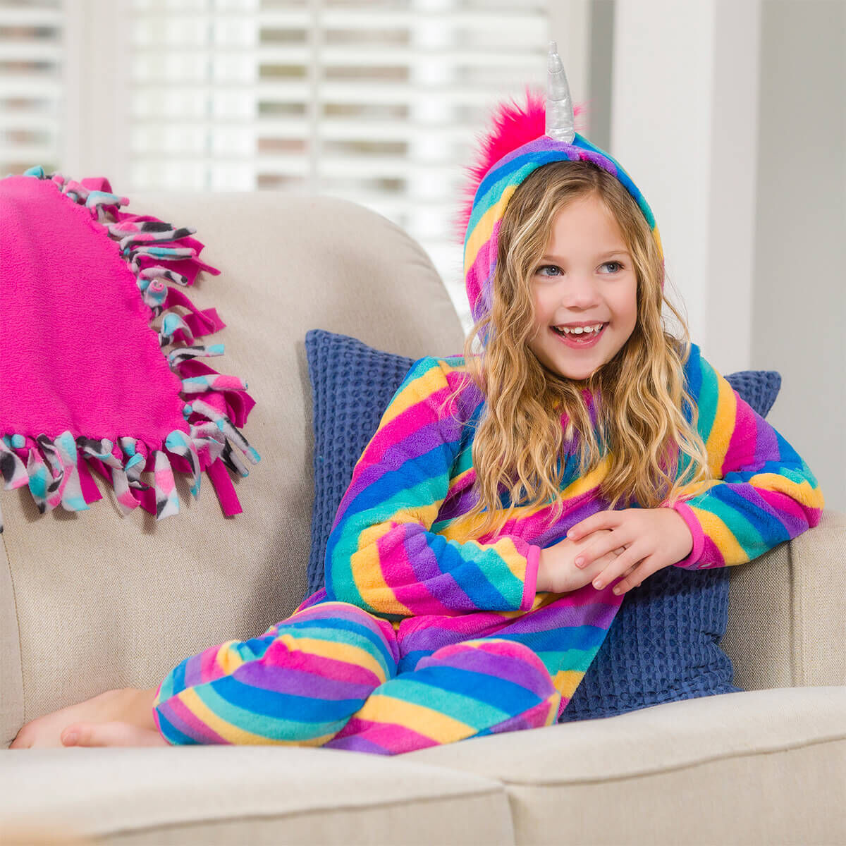 Kids' Rainbow Unicorn Onesie