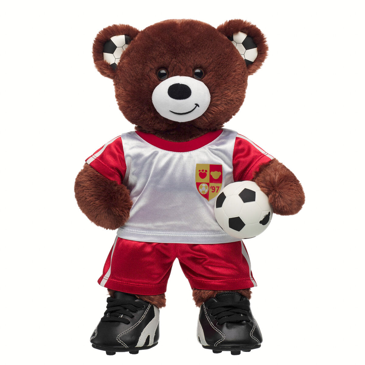 Let's Goal Bear Red Soccer Uniform Gift Set | Build-A-Bear