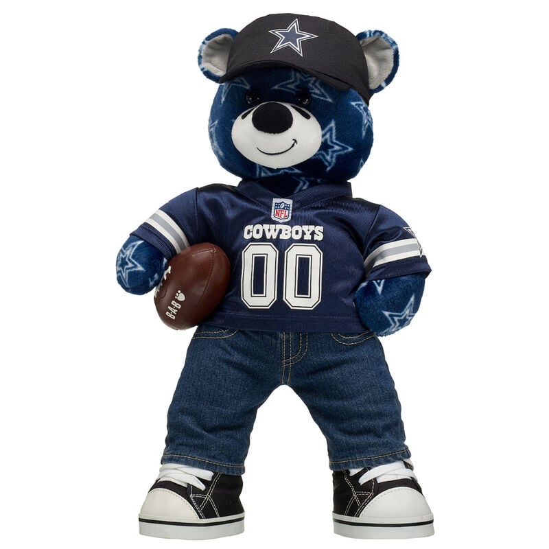 Dallas Cowboys Teddy Bear with Jersey, Fan Hat, and Football - Build-A-Bear Workshop®