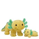 Pineapple Axolotl Stuffed Animal Mini Beans Gift Set