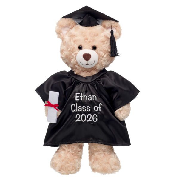Personalized Embroidered Black Graduation Set 4 pc