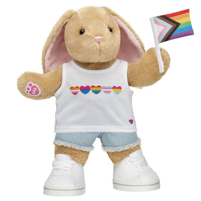 Pawlette&trade; Bunny Plush Pride Flag Gift Set