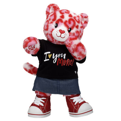 Wild Hearts Leopard Stuffed Animal "Love You More" Gift Set