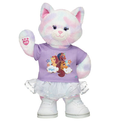 Pastel Swirl Kitty Stuffed Animal Afro Unicorn® Gift Set
