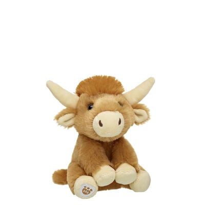 Build-A-Bear Mini Beans&reg; Shaggy Highland Cow Stuffed Animal