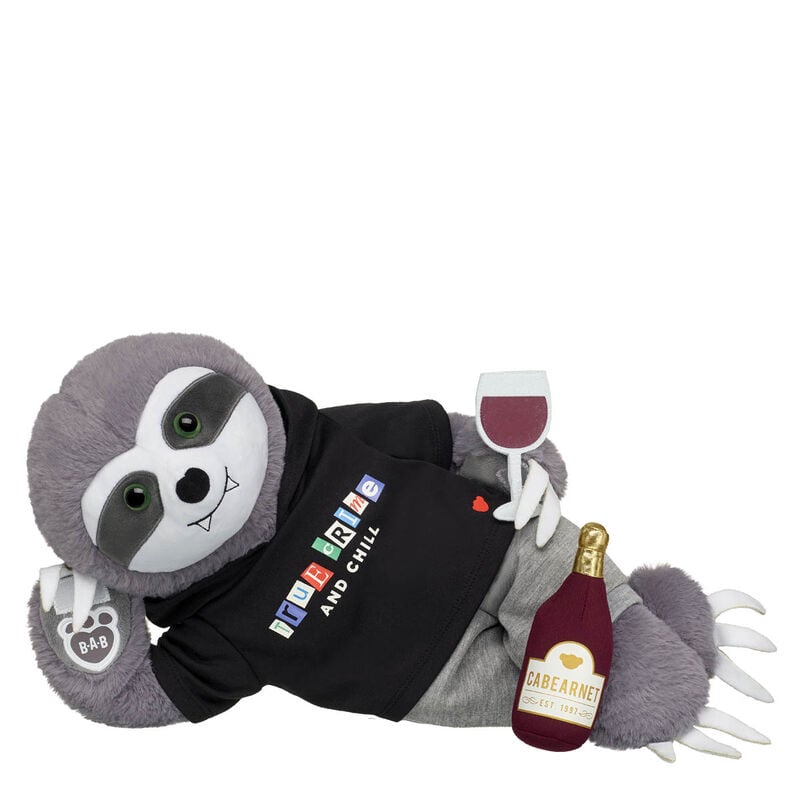 Vampire Glow Sloth Stuffed Animal True Crime and Chill Gift Set - Build-A-Bear Workshop®