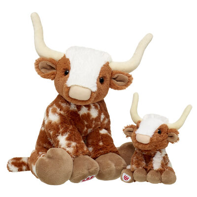 Longhorn Cow Stuffed Animal & Build-A-Bear Mini Beans&reg; Gift Set