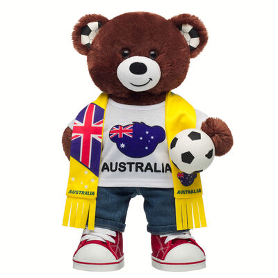 Let's Goal Bear Australia Soccer Gift Set