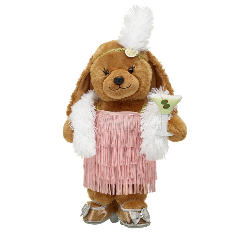 Barkleigh™ Dog Plpush '20s Flapper Martini Gift Set - Build-A-Bear®