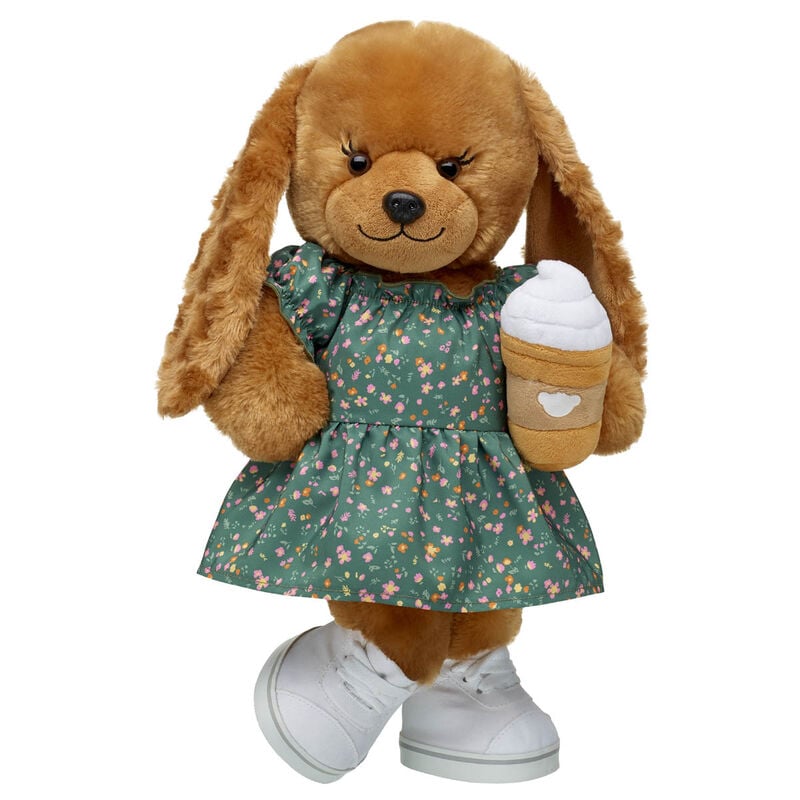 Online Exclusive Barkleigh™ Dog Soft Toy Green Floral Dress Gift Set - Build-A-Bear Workshop®