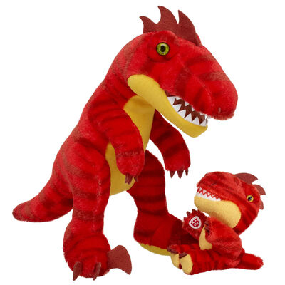 Red Raptor Stuffed Animal & Build-A-Bear Mini Beans&reg; Gift Set