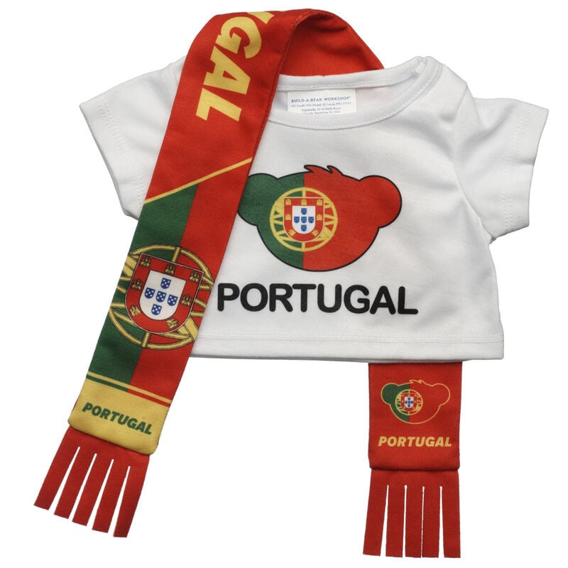 Portugal Scarf and T-Shirt Set by Build-A-Bear