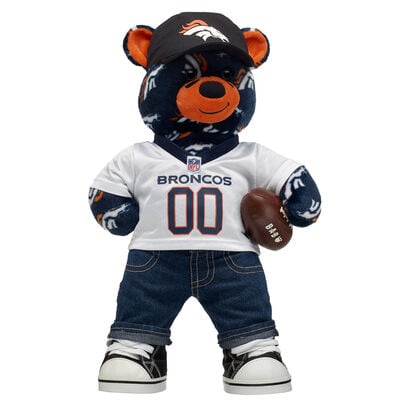 Denver Broncos&trade; Football Teddy Bear Fan Hat and Football Gift Set