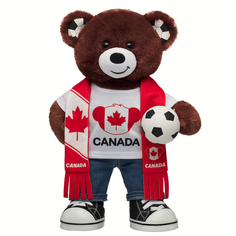 Let's Goal Bear Canada Gift Set plush by Build-A-Bear