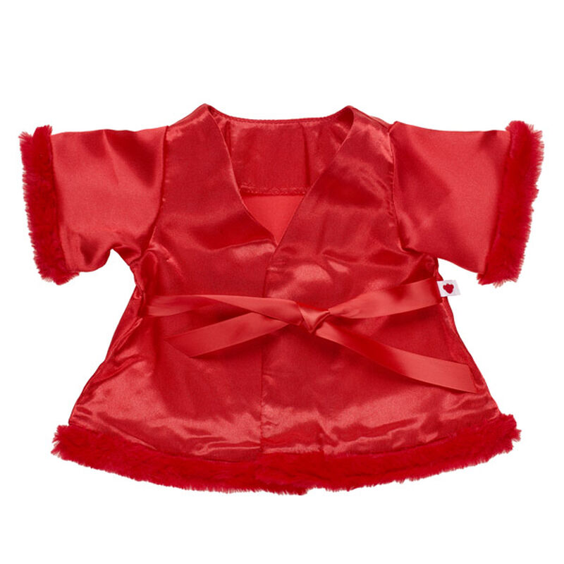 Online Exclusive Fuzzy Trim Red Robe
