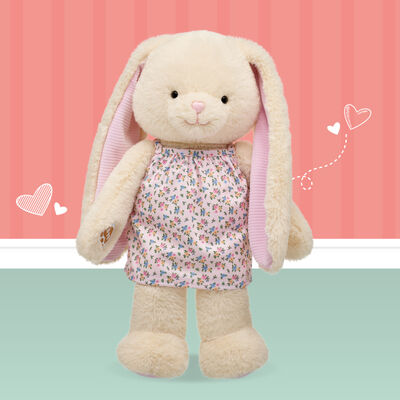 Sweethearts Darling Bunny Stuffed Animal Floral Dress Gift Set