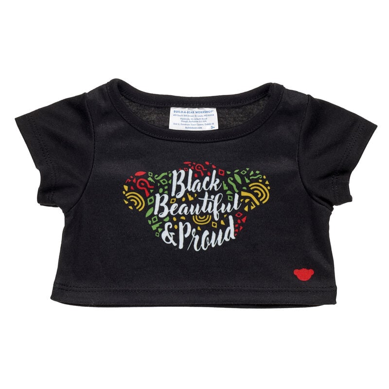 "Black, Beautiful & Proud" T-Shirt for Stuffed Animals - Build-A-Bear Workshop&reg;