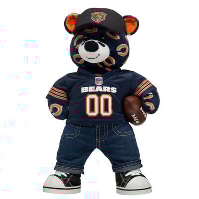 Chicago Bears™ Football Teddy Bear Fan Hat and Football Gift Set