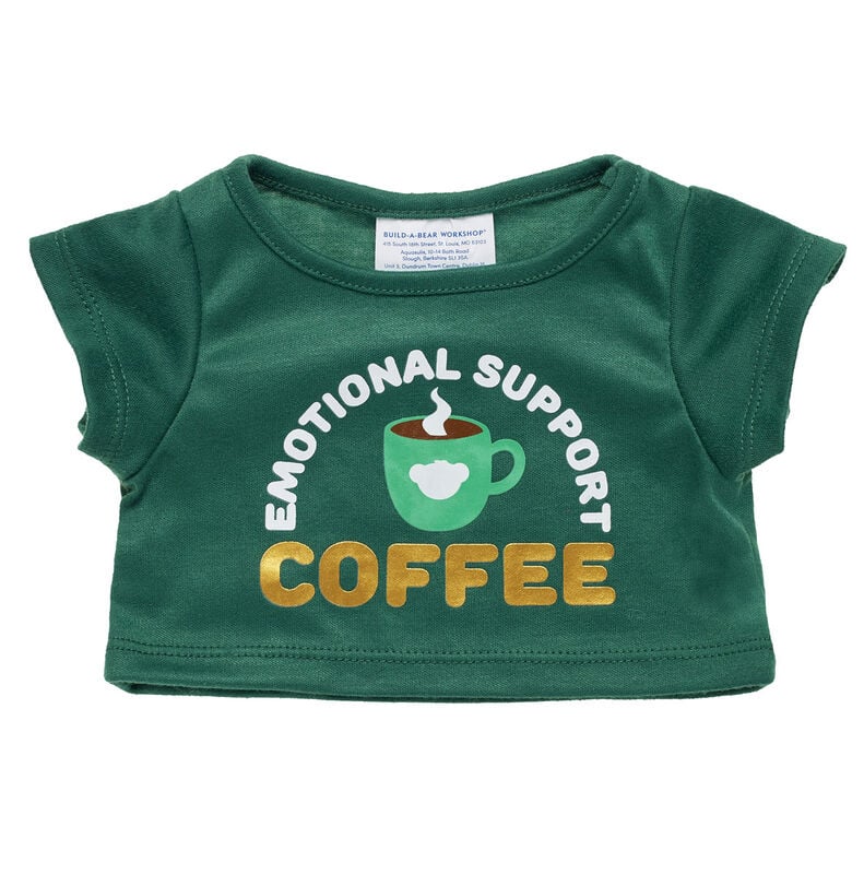 Online Exclusive Emotional Support Coffee T-Shirt for Plush Toys - Build-A-Bear Workshop&reg;