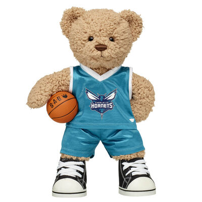 Timeless Teddy Bear Charlotte Hornets Basketball Gift Set