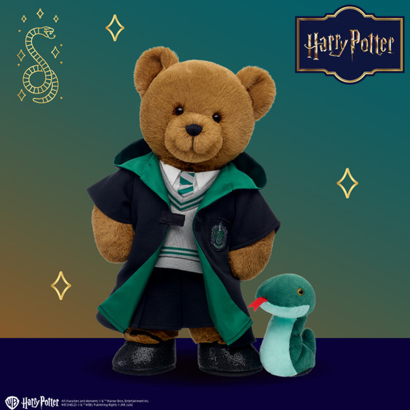 HARRY POTTER Teddy Bear SLYTHERIN Mini Beans Gift Set soft toy by Build-A-Bear