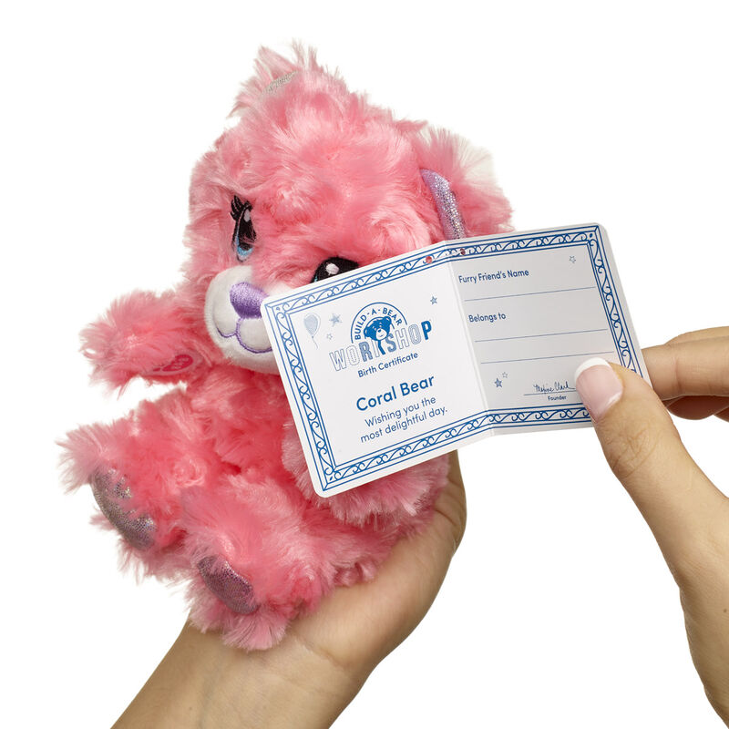 Mini Beans Coral Teddy Bear - Build-A-Bear Workshop&reg;
