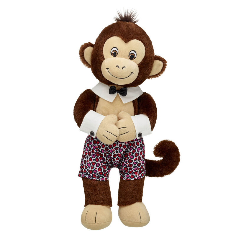 Online Exclusive Smiley Monkey Stuffed Animal Collar and Cuff Links Gift Set  - Build-A-Bear Workshop®