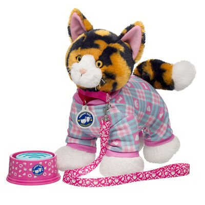 Promise Pets&trade; Calico Stuffed Animal Pink Pet Care Gift Set