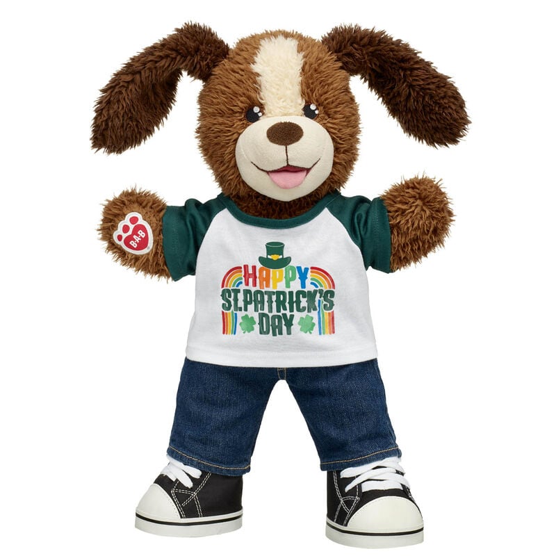 Online Exclusive Playful Pup Stuffed Animal "Hug Me for Luck" Gift Set - Build-A-Bear Workshop®