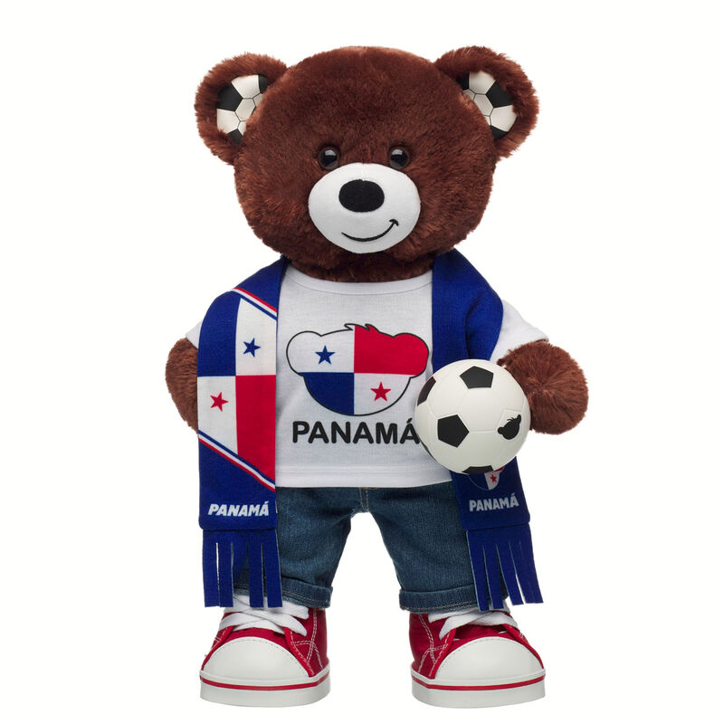 Let's Goal Bear Panama Gift Set plush by Build-A-Bear