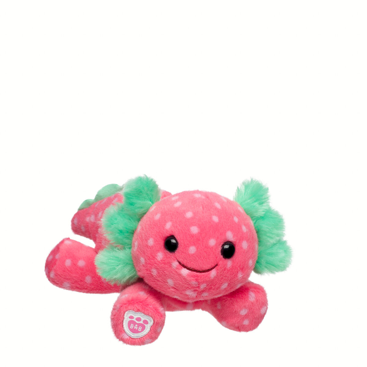 Build-A-Bear Mini Beans Strawberry Axolotl Stuffed | BAB