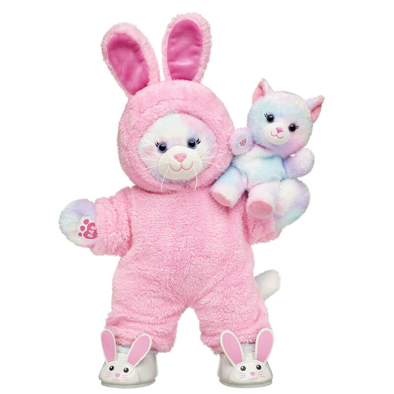Pastel Swirl Kitty Soft Toy Bunny Gift Set with Mini Bean - Build-A-Bear Workshop®