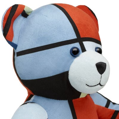 Mondrian Composition Teddy Bear with Gifting Bow