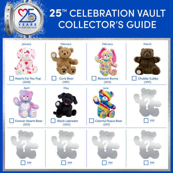 Colorful Peace Bear 25th Anniversary Edition Shop at BuildABear®