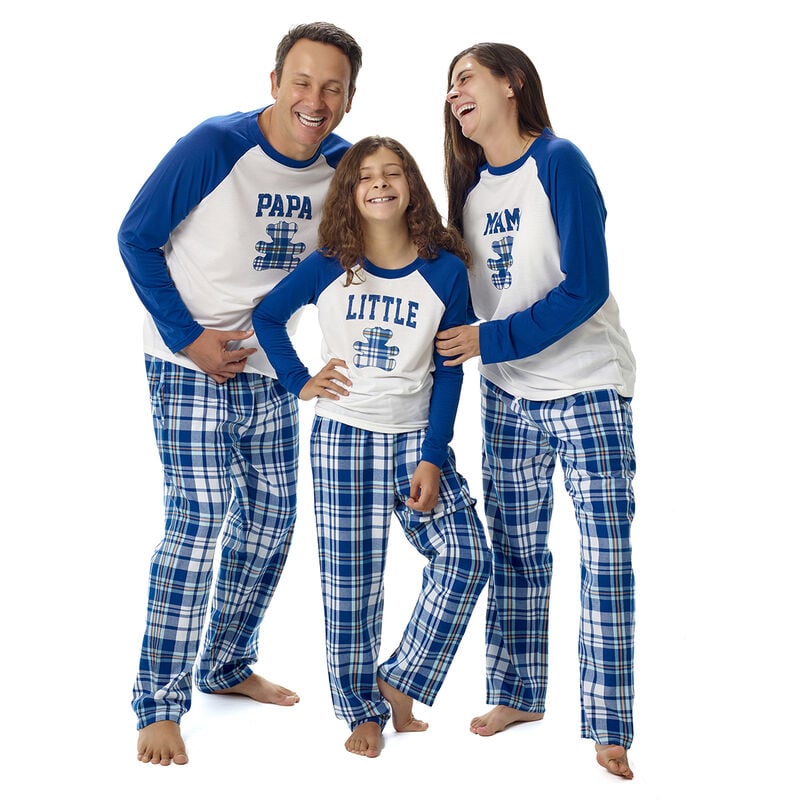 Womens Matching Mama Bear Plaid Family Pajamas - Red