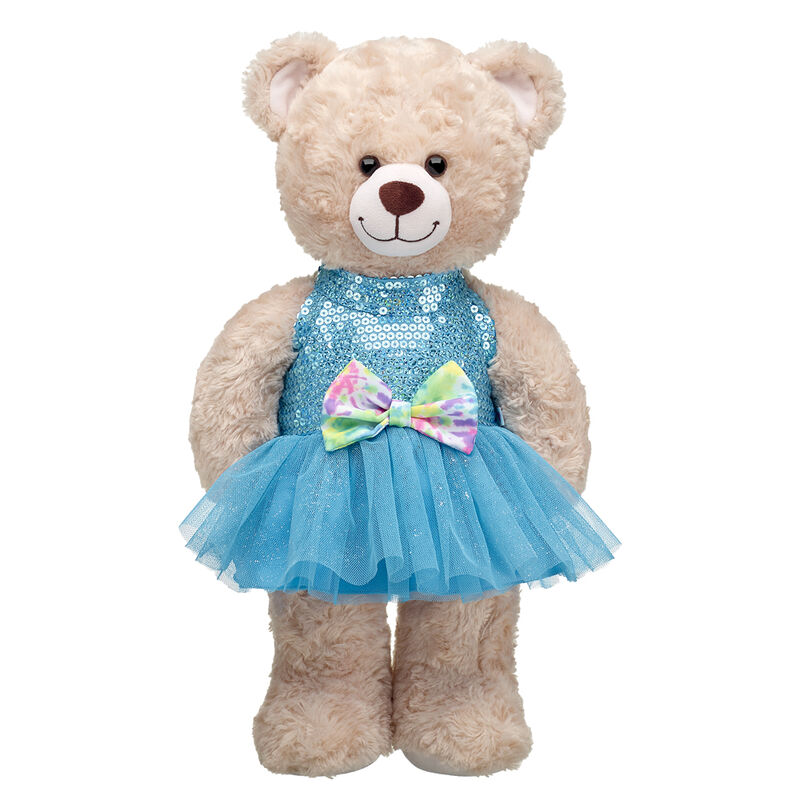 Sequin Tie-Dye Bow Dress