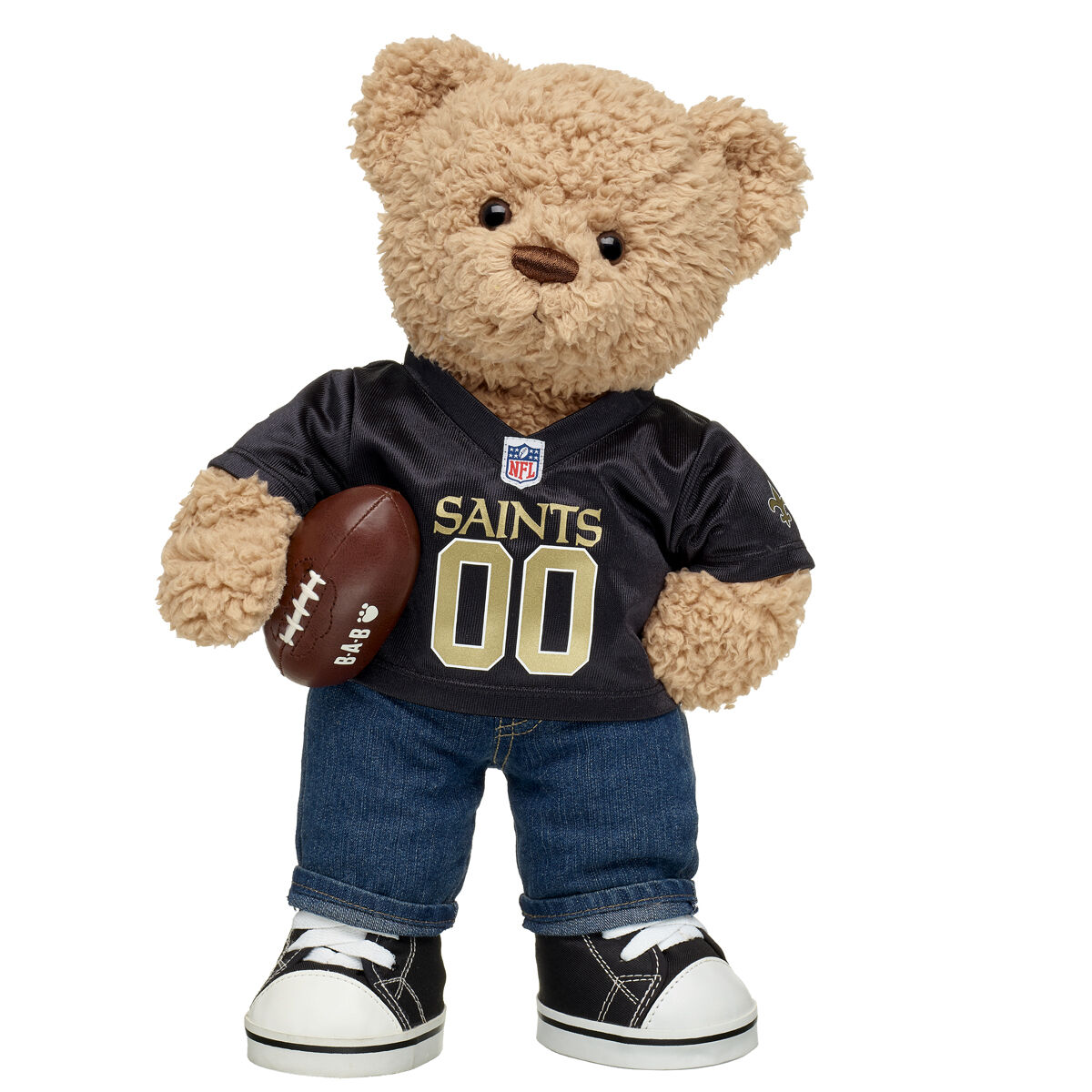 New Orleans Saints Timeless Teddy Bear Football Gift Set