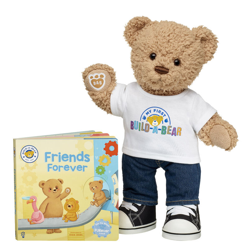 Timeless Teddy Bear "Friends Forever" Board Book Gift Set