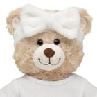 Online Exclusive White Plush Bow Headwrap - Build-A-Bear Workshop&reg;