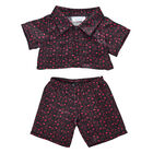 Online Exclusive Black Heart Satin Pajamas